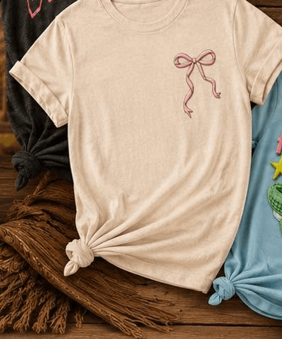 Coquette bow tee